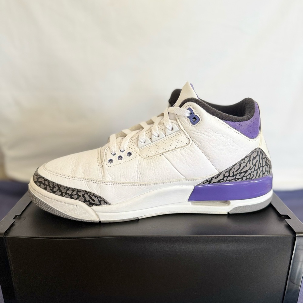 AUTHENTIC Jordan 3 Dark Iris size 11 CT8532-105 2022 PRE-OWNED - Picture 4 of 8